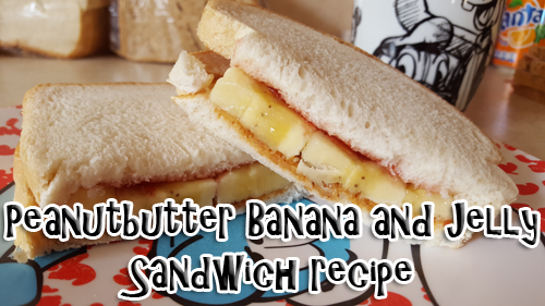 Recept – Peanutbutter banana and jelly sandwich