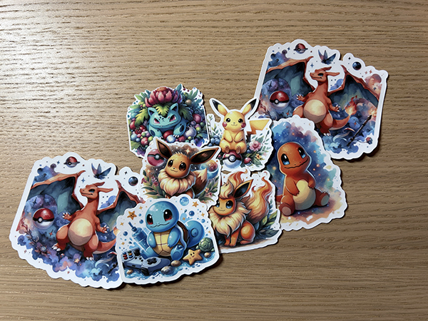 Stickers Pokémon cadeau